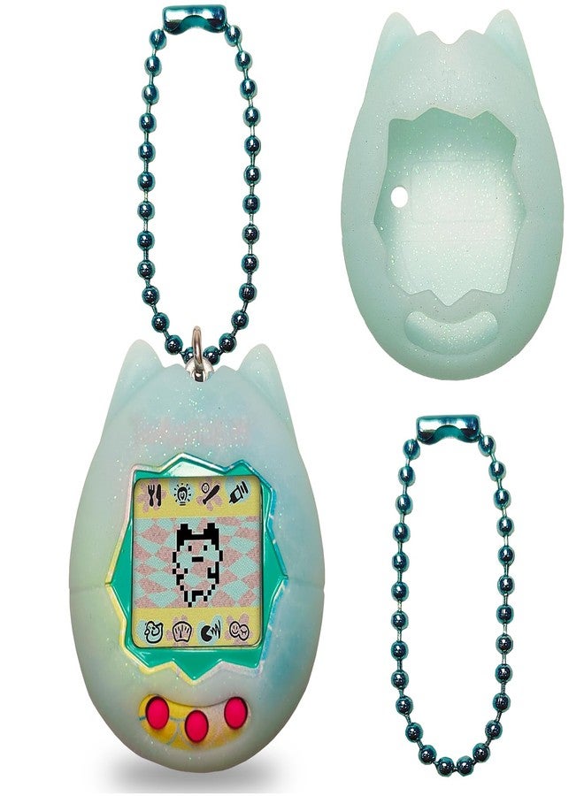 JCHPINE Silicone Cover Case for Tamagotchi Original Digital Pet, Protective Sleeve Skin for Original Tamagotchi Electronic Pet Toys Accessories (Only Case) (Blue) - Image 1